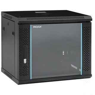 PHASAK Rack mural 19" Phasak Pro 9U  600x450 Desmontado (Envio Flat Pack) (Incluyen 2 vent