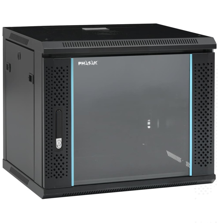 PHASAK Rack mural 19" Phasak Pro 9U  600x450 Desmontado (Envio Flat Pack) (Incluyen 2 vent