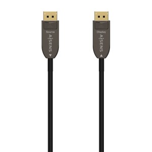 Aisens Cable DisplayPort AOC V1.4 8K@60HZ 4K@120Hz 4:4:4 32.4GBPS - DP/M-DP/M - 20M - Color Negro