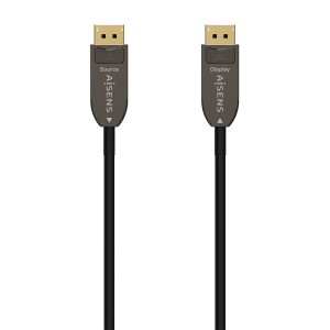 Aisens Cable DisplayPort AOC V1.4 8K@60HZ 4K@120Hz 4:4:4 32.4GBPS - DP/M-DP/M - 30M - Color Negro