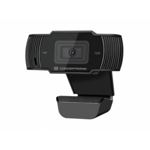 Conceptronic Webcam HD 720p USB 2.0 - Microfono Integrado - Enfoque Fijo - Cubierta de Privacidad - Angulo de Vision 68º - Cab