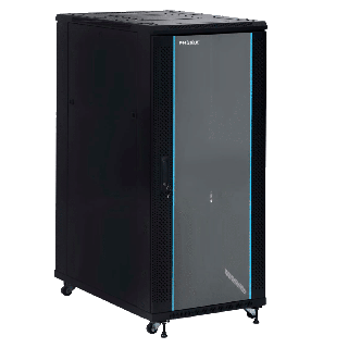 PHASAK Armario Rack 19" Phasak Pro 37U  600x1000 Montado (Incluye: 2 bandejas de 19? + Regleta electrica 19? + Juego de ruedas