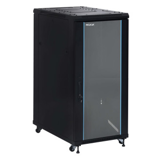 PHASAK Armario Rack 19" Phasak Pro 32U  600x800 Montado (Incluye: 2 bandejas de 19? + Regleta electrica 19? + Juego de ruedas +
