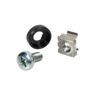 PHASAK Kit de tornillos para rack tornillo+tuerca+arandela (10u.)