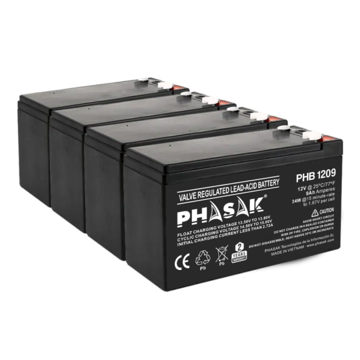 Phasak Bateria  12V / 9Ah - Bateria sellada plomo-acido estandar