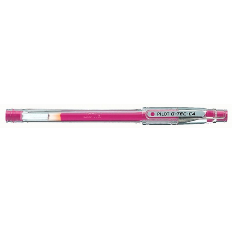 Pilot Boligrafo de Gel G-Tec C4 - Extra Fino - Recargable - Punta de Bola 0.4mm - Trazo 0.2mm - Color Rosa Pilot Boligrafo de Gel G-Tec C4 - Extra Fino - Recargable - Punta de Bola 0.4mm - Trazo 0.2mm - Color Rosa
