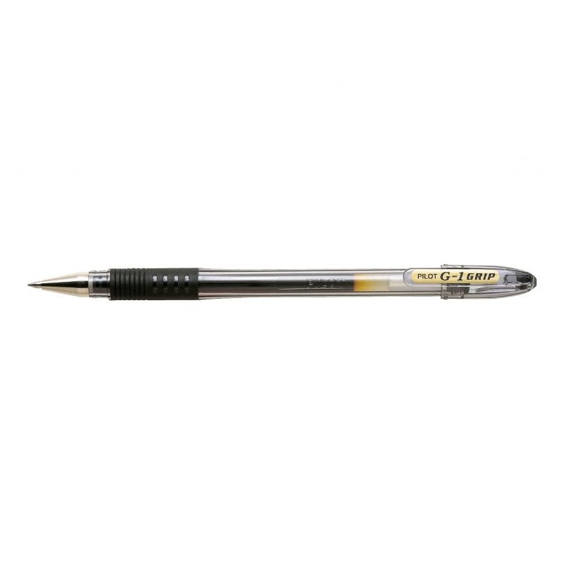 Pilot Boligrafo de Gel G1 Grip - Recargable - Grip de Goma - Punta de Bola 0.5mm - Trazo 0.3mm - Cuerpo Transparente - Color Ne Pilot Boligrafo de Gel G1 Grip - Recargable - Grip de Goma - Punta de Bola 0.5mm - Trazo 0.3mm - Cuerpo Transparente - Color Ne