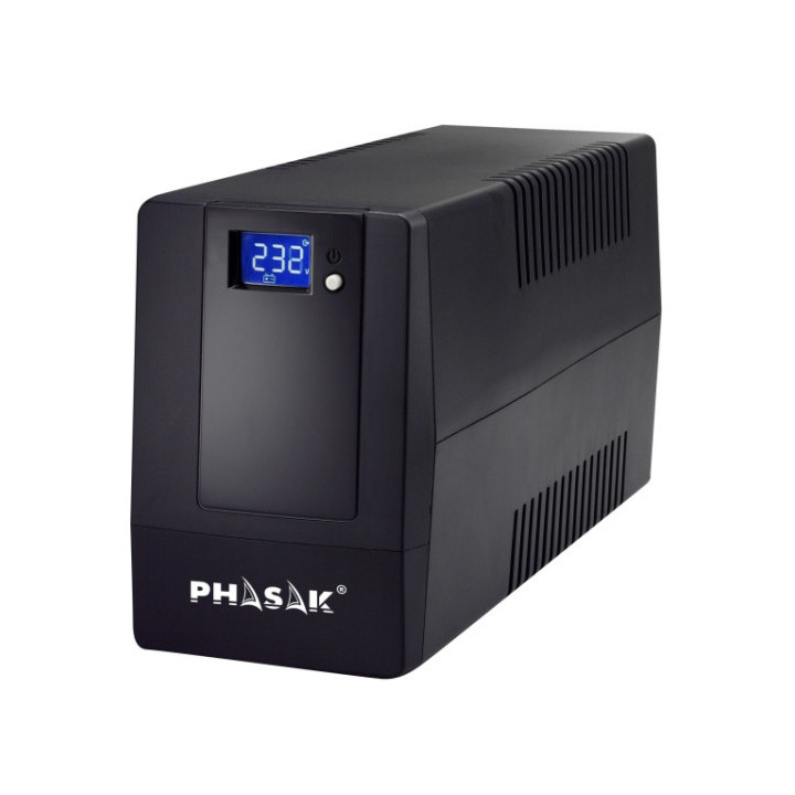 PHASAK SAI  600VA Esential Interactivo - Pantalla tC!ctil con USB + RJ45