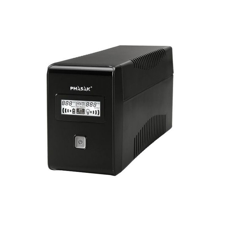 PHASAK SAI  Esential 650VA Interactivo con pantalla LCD