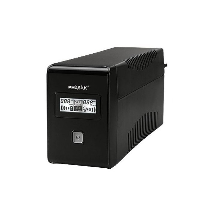 PHASAK SAI  Esential 850VA Interactivo con pantalla LCD