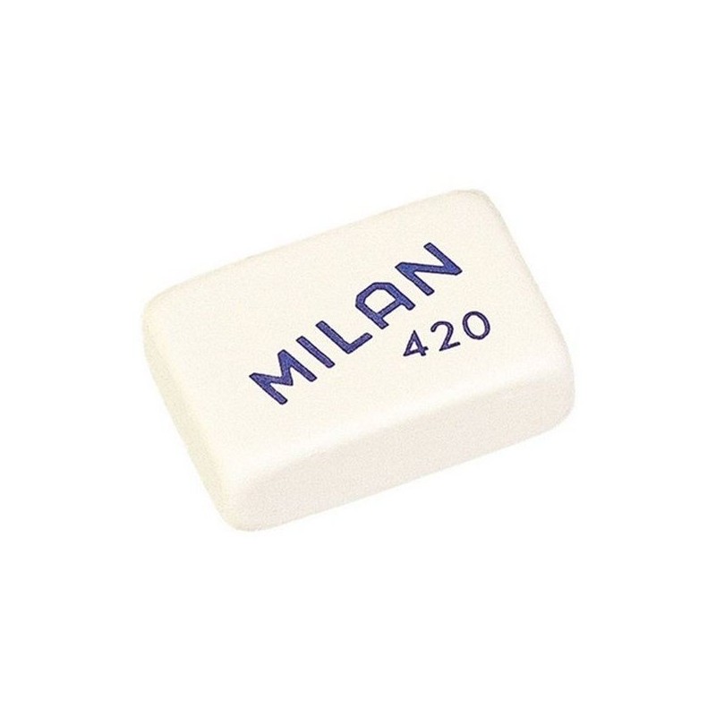 Milan 420 Goma de Borrar Rectangular - Miga de Pan - Suave Caucho Sintetico - Colores Surtidos