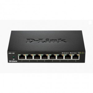 D-Link Switch 8 Puertos Gigabit 10/100/1000 Mbps