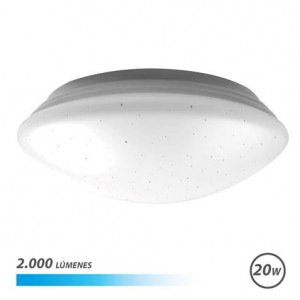 Elbat Serie Saturno Aplique Redondo de Techo LED 20W 2000lm - 6500K Luz Fria - Diametro 28cm