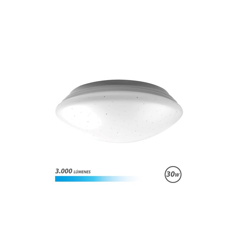 Elbat Serie Saturno Aplique Redondo de Techo LED 30W 3000lm - 6500K Luz Fria - Diametro 28cm Elbat Serie Saturno Aplique Redondo de Techo LED 30W 3000lm - 6500K Luz Fria - Diametro 28cm