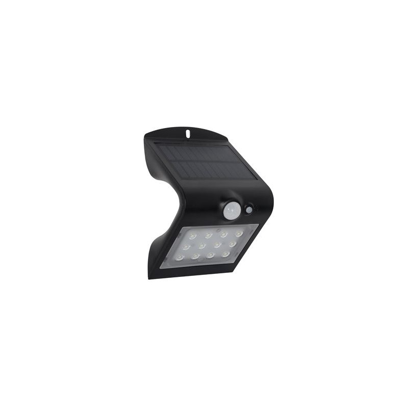 Elbat Aplique Led Solar Doble Iluminacion 1.5W - 220LM - Luz Fria 6000K - Luz Calidad 3000K - Sensor de Movimiento Elbat Aplique Led Solar Doble Iluminacion 1.5W - 220LM - Luz Fria 6000K - Luz Calidad 3000K - Sensor de Movimiento