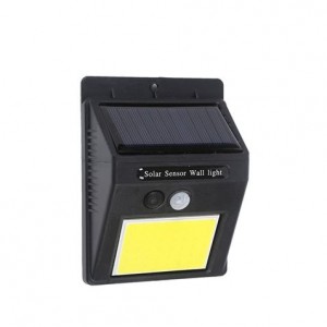 Elbat Aplique Led Solar - 110LM - Luz Fria 6500K - Sensor de movimiento - Bateria 1200mAh
