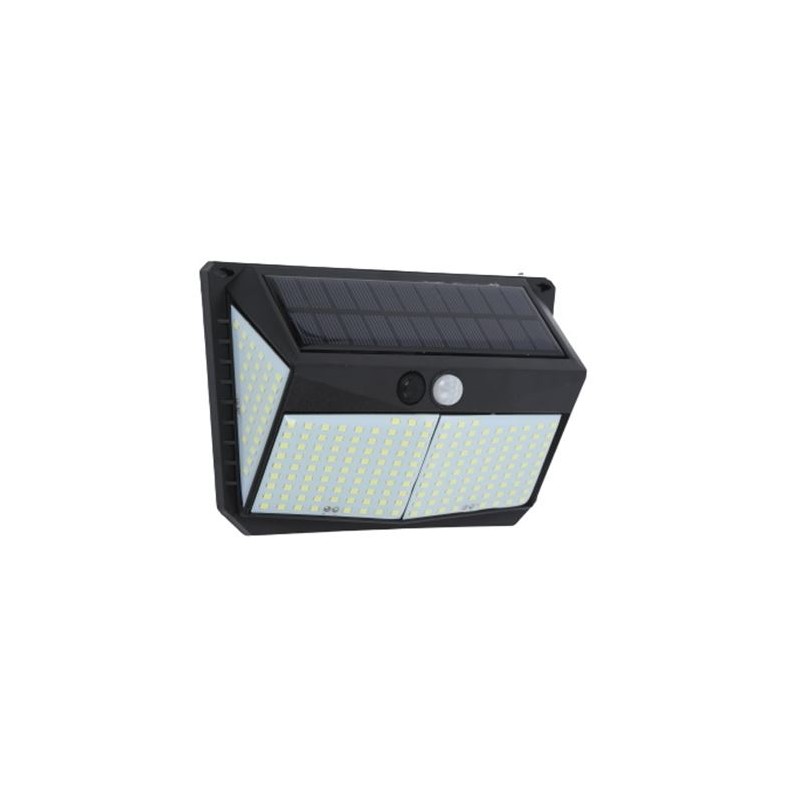 Elbat Aplique Solar 3 Caras - 250LM - Luz Fria 6500K - Sensor Movimiento - Bateria 1200mAh Elbat Aplique Solar 3 Caras - 250LM - Luz Fria 6500K - Sensor Movimiento - Bateria 1200mAh