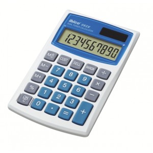 Ibico 082X Calculadora de Bolsillo - Teclas Grandes - Compacta - LCD de 10 Digitos - Funcion Margen de Beneficio