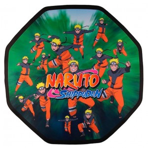 Konix Naruto Alfombra de Suelo Gaming - Forma Octogonal - Antideslizante - Bordes Cosidos - Tamaño 995x3mm