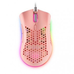Mars Gaming MMEX Raton Gaming USB 32000dpi - Carcasa de Panel Perforado - 7 Botones Programables - Iluminacion RGB Chroma - Uso