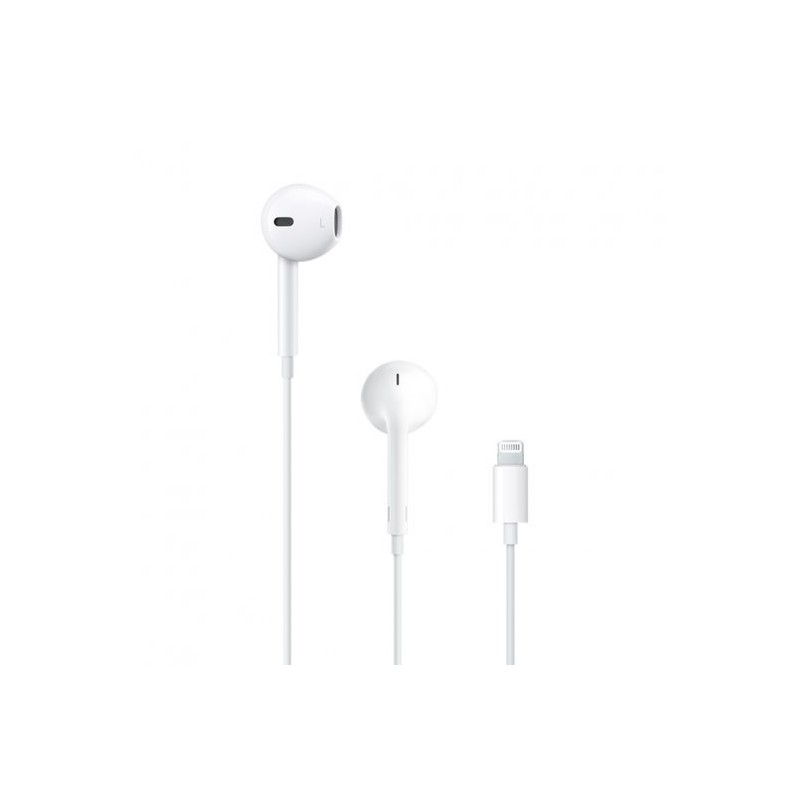 Apple EarPods Auriculares Binaurales Lightning - Microfono Integrado - Control de Volumen - Color Blanco