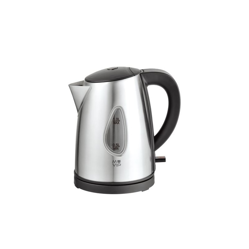 Muvip Hervidor de Agua Electrico 2200W - Capacidad 1L - Cuerpo de Acero Inoxidable - Indicador de Nivel - Base Giratoria Muvip Hervidor de Agua Electrico 2200W - Capacidad 1L - Cuerpo de Acero Inoxidable - Indicador de Nivel - Base Giratoria