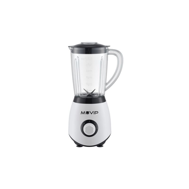 Muvip Batidora de Vaso 1300W 1.5L - 2 Velocidades - Chuchillas de Acero Inoxidable - Funcion Pica Hielo - Bloqueo de Seguridad Muvip Batidora de Vaso 1300W 1.5L - 2 Velocidades - Chuchillas de Acero Inoxidable - Funcion Pica Hielo - Bloqueo de Seguridad