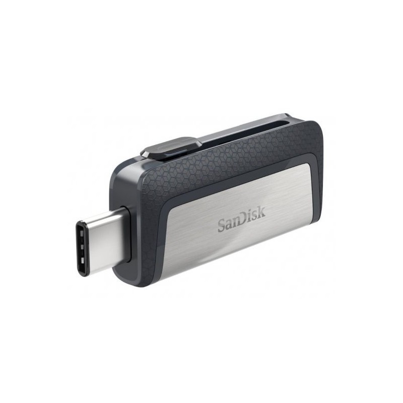 Sandisk Ultra Dual Memoria USB-C y USB-A 32GB - Hasta 150MB/s de Lectura - Diseño Metalico - Color Acero/Negro (Pendrive) Sandisk Ultra Dual Memoria USB-C y USB-A 32GB - Hasta 150MB/s de Lectura - Diseño Metalico - Color Acero/Negro (Pendrive)