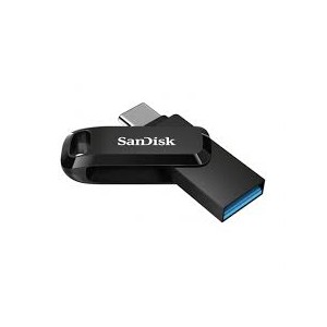 Sandisk Ultra Dual Drive Go Memoria USB-C y USB-A 64GB - Hasta 150MB/s de Lectura - Color Negro (Pendrive)