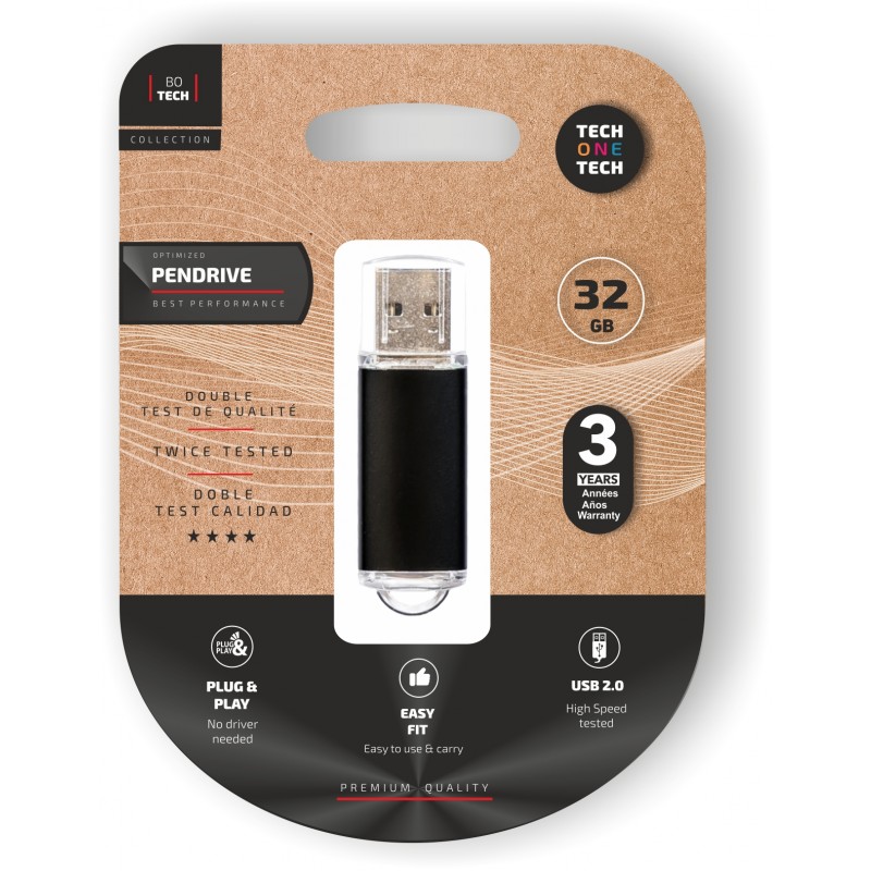 TechOneTech Basic Memoria USB 2.0 32GB (Pendrive) TechOneTech Basic Memoria USB 2.0 32GB (Pendrive)