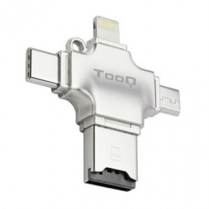 Tooq Lector de Tarjetas Micro SD con Conectores USB-A