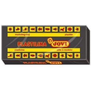 Caja 15 pastillas plastilina 150 g - negro jovi 7115