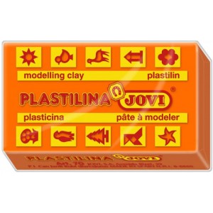 Caja 30 pastillas plastilina 50 g - naranja jovi 7004