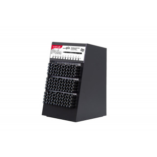 Uni-ball Uni Pin Expositor de 132 Rotuladores Calibrados - Punta Poliacetal - Tinta Pigmentada Resistente al Agua y Luz - Color