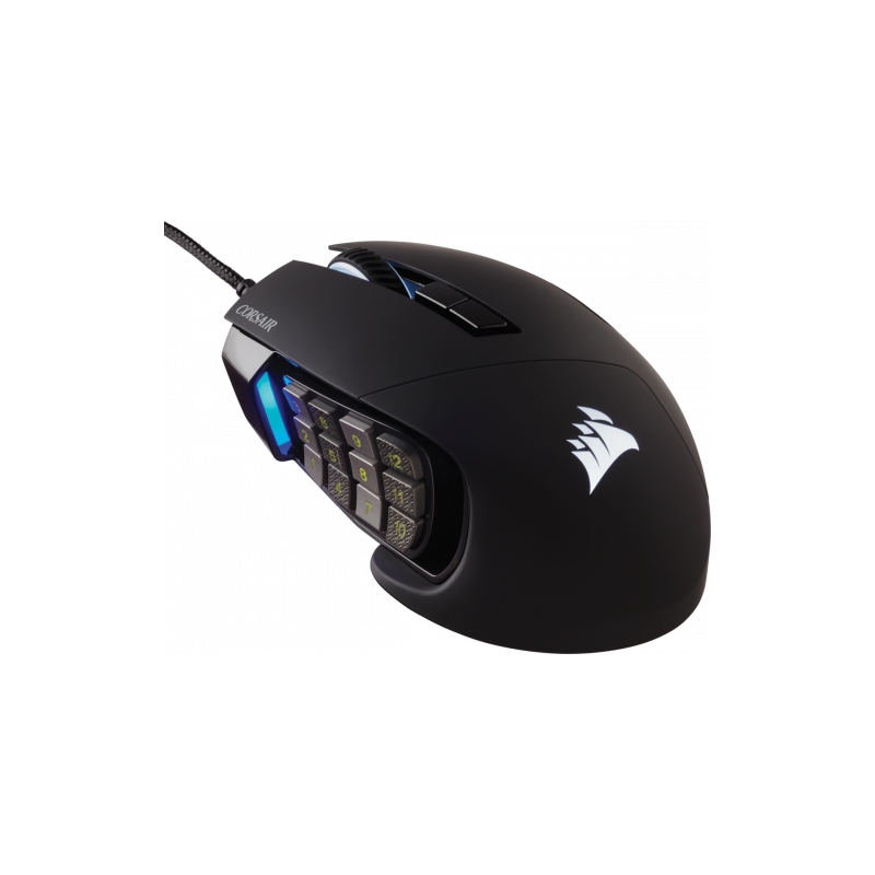 Corsair scimitar rgb elite ratón mano derecha usb tipo a óptico 18000 dpi Corsair scimitar rgb elite ratón mano derecha usb tipo a óptico 18000 dpi