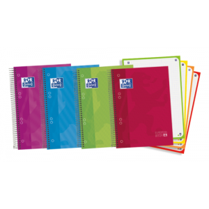 Oxford europeanbook 4 cuaderno y block a5 120 hojas colores surtidos