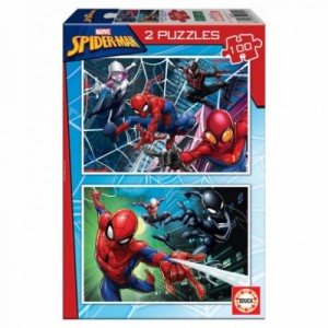 Puzzle 2x100 spider-man de 6-8 años educa borras 18101