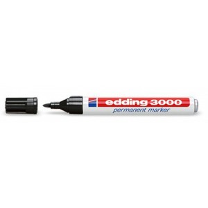 Blister marcador permanente 3000 negro edding e-3000/1-01