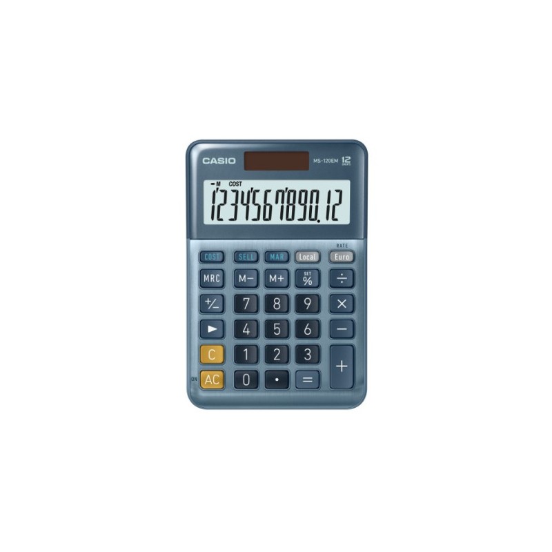 Calculadora de sobremesa de 12 dígitos casio ms-120em