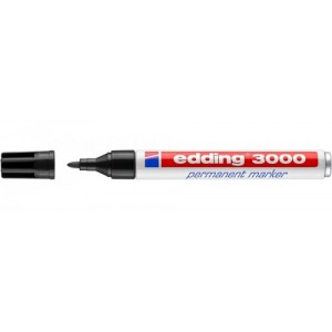 Marcador permanente punta redonda 1.5-3mm 3000 negro edding 3000-01