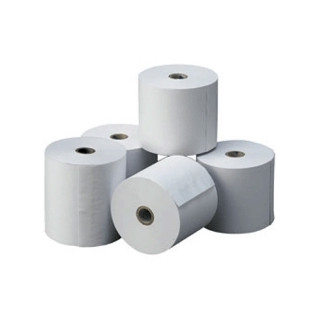 ROLLO DE PAPEL TERMICO IMPRESORA TICKET 80X80 65 gr BLISTER  5 UNIDADES SIN PARABENOS NI BISFENOL A