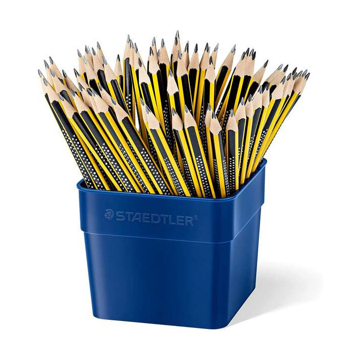 Staedtler Noris 183 Expositor de 72 Lapices de Grafito - Mina HB - Resistencia a la Rotura