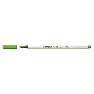 Rotulador punta fibra pincel pen 68 brush verde hoja stabilo 568/43