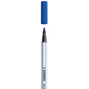 Rotulador punta fibra pincel pen 68 brush azul stabilo 568/32