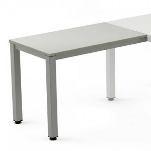 Ala  para mesa serie executive 100x60 gris / gris rocada 2107ad02