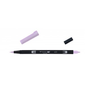 Rotulador doble punta pincel color purple sage tombow abt-623