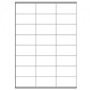 Caja 100 hojas etiquetas blancas con márgenes-láser/inyección de tinta/fotocopiadoras-70x36 mm megastar lp4ms-7036