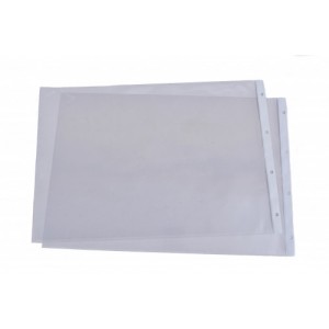 Caja 50 fundas formato a3 apaisado pvc 4 taladros con refuerzo 100 micras iberplas 220a50