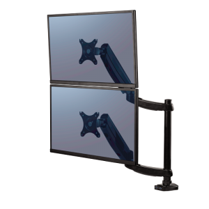 Brazo para monitor doble en vertical platinum series fellowes 8043401