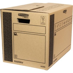 Caja transporte y mudanzas extra resistente 65l. bankers box 6206902